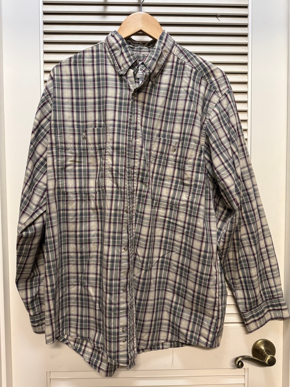 Wrangler Plaid Button-Down Shirt